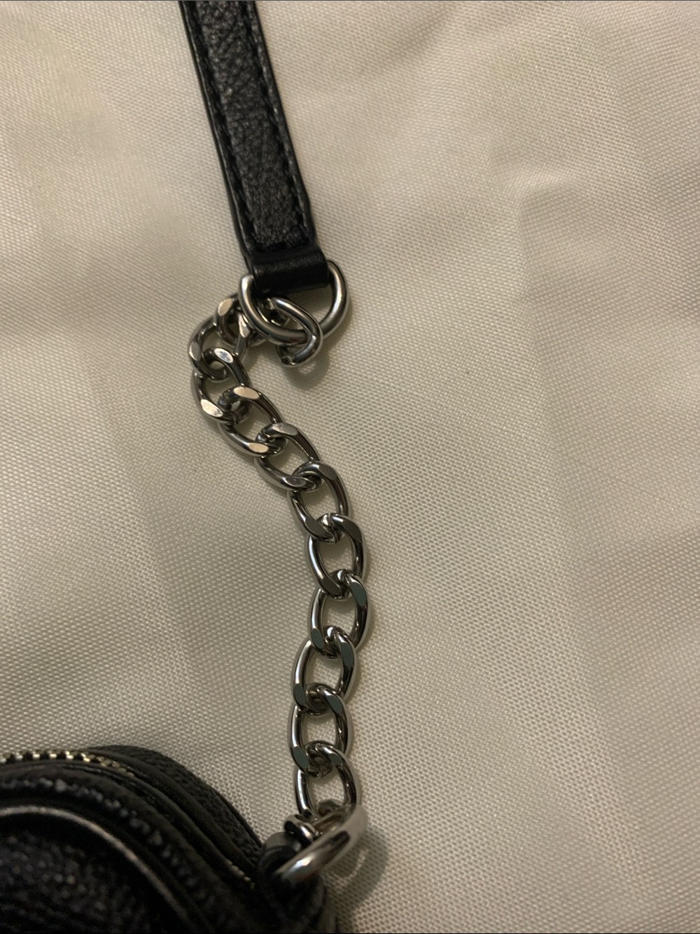 Michael Kors Black Pebbled Leather Crossbody Camera Bag with Silver Plaque - Picture 5 of 10